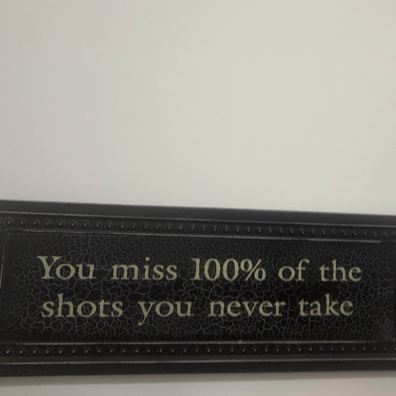 Black & Beige Wood Quote Plaque Sign, Crackle Pattern, Inspirational Saying