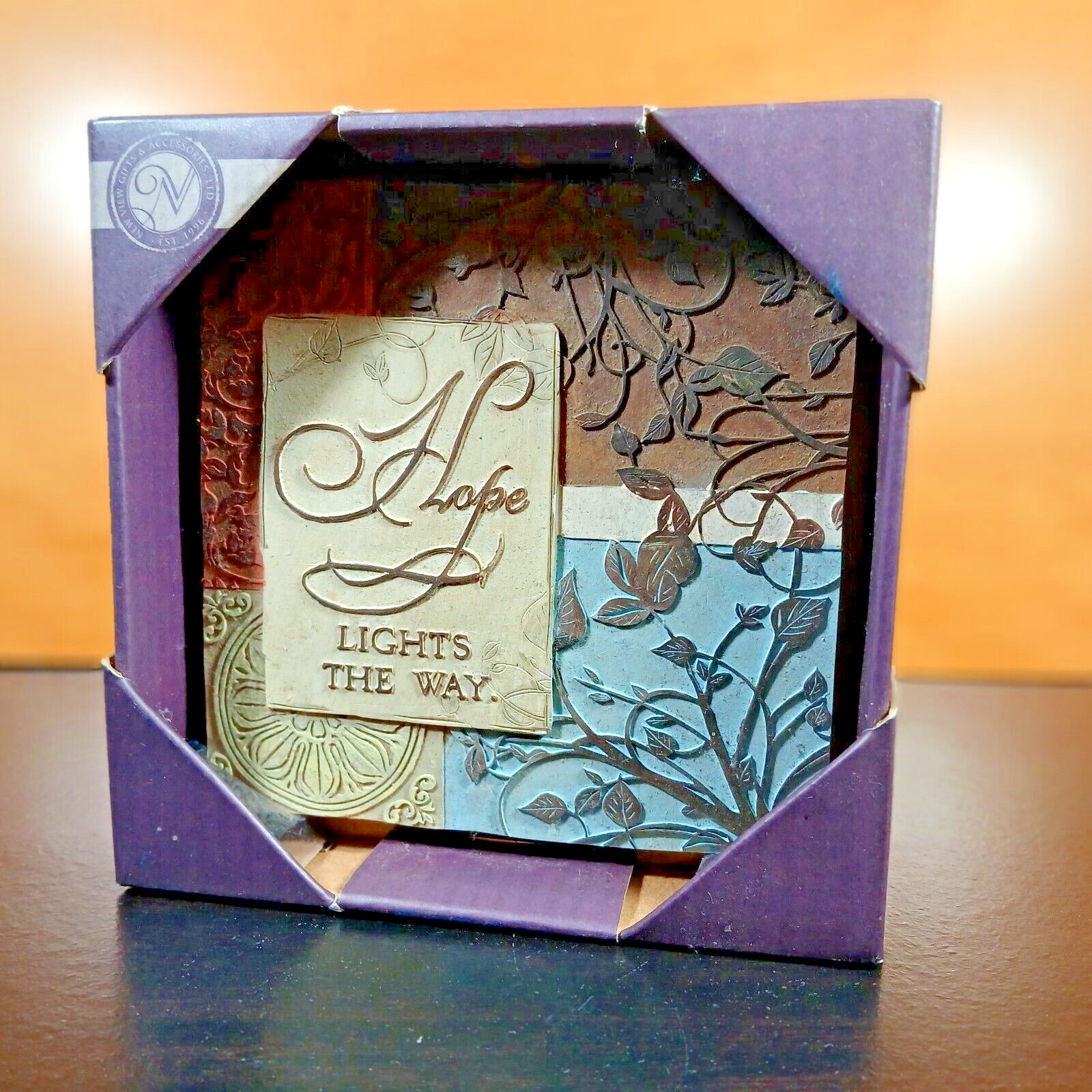 New View Wall Plaque 3 -D “Hope Lights The Way” 5.5 X5.5 IN.