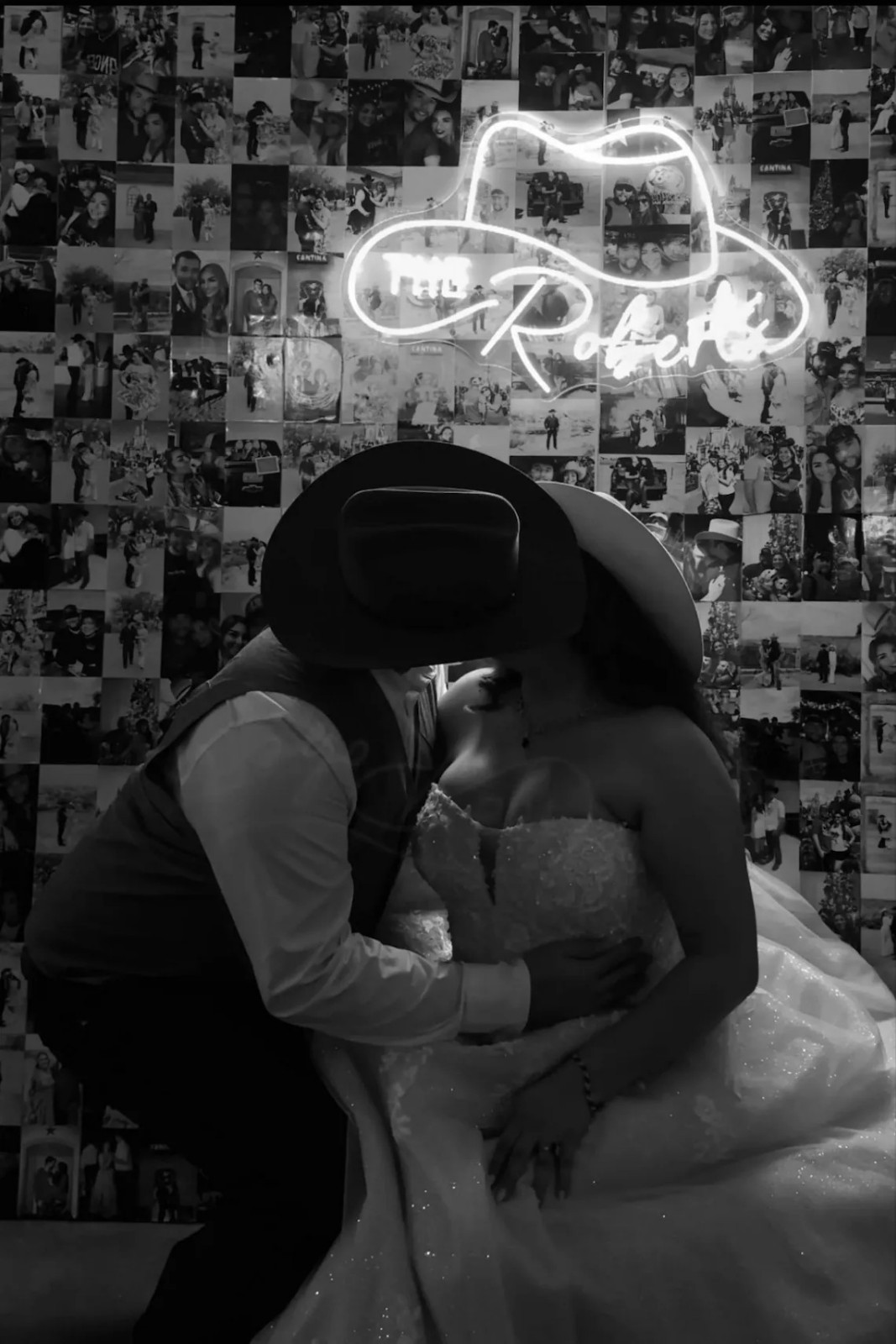 Custom Cowboy Hat Neon Sign Personalized LED Western Party Reception Decoration