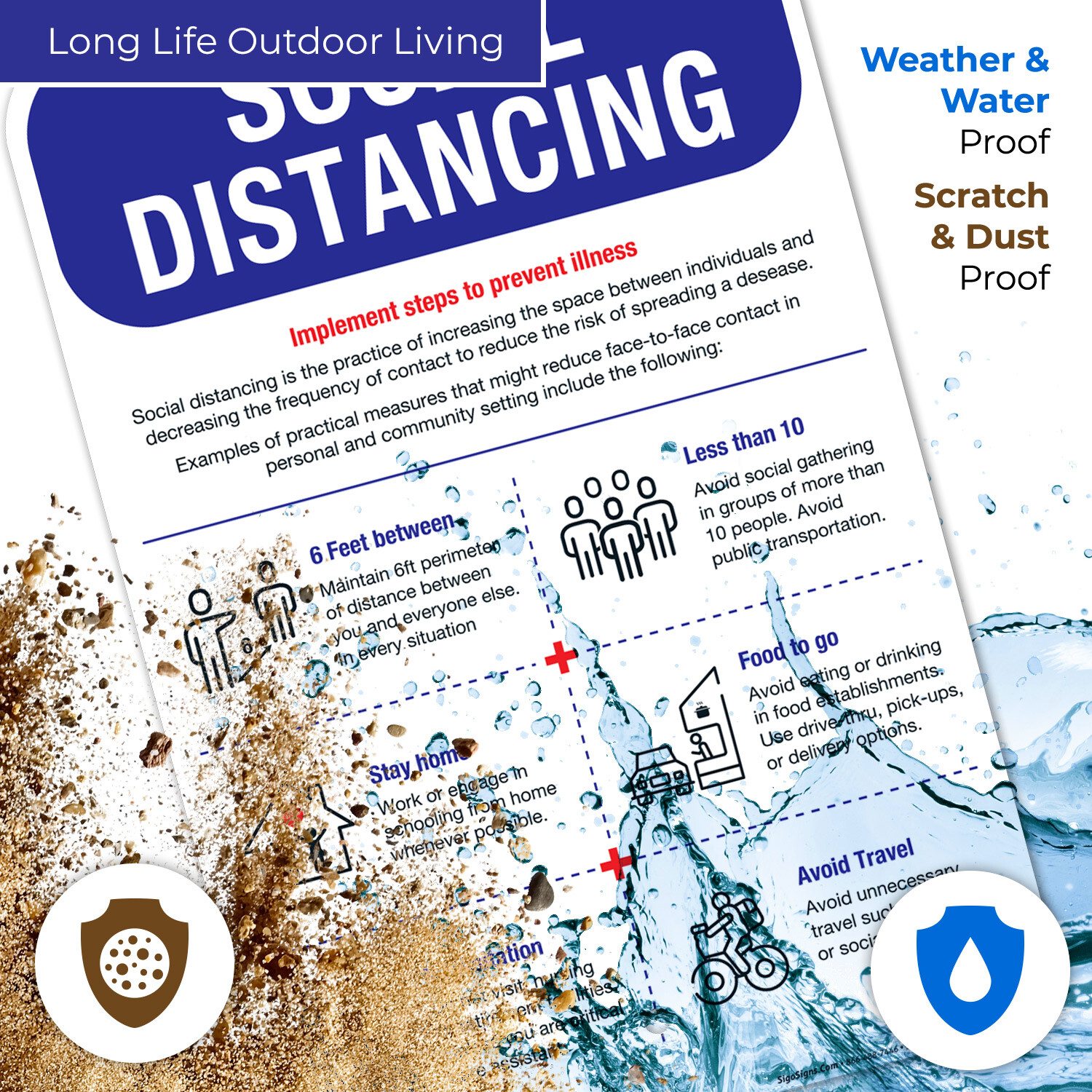 Social Distancing Sign,