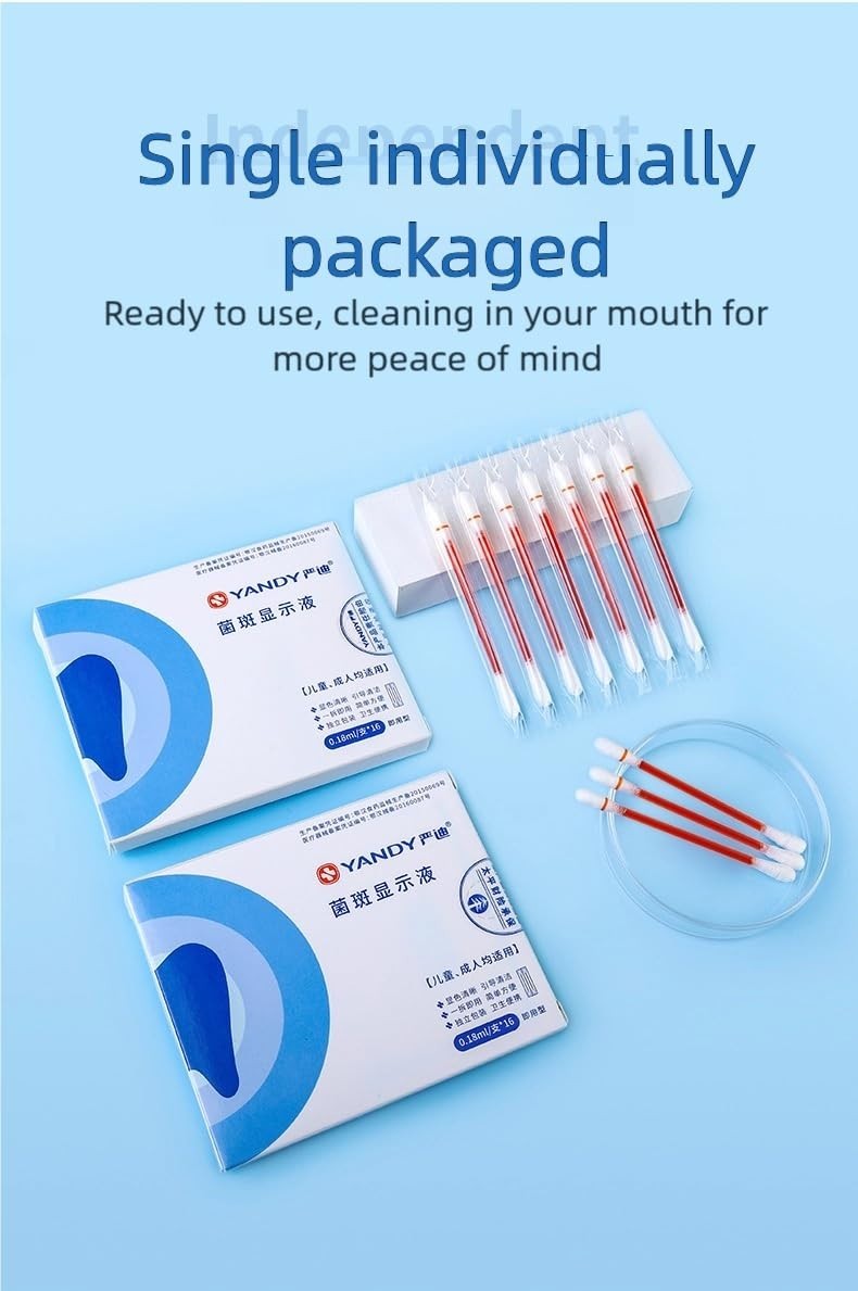 32-Pack Plaque Disclosing Tablets: Fun & Safe Dental Care for Kids & Adults