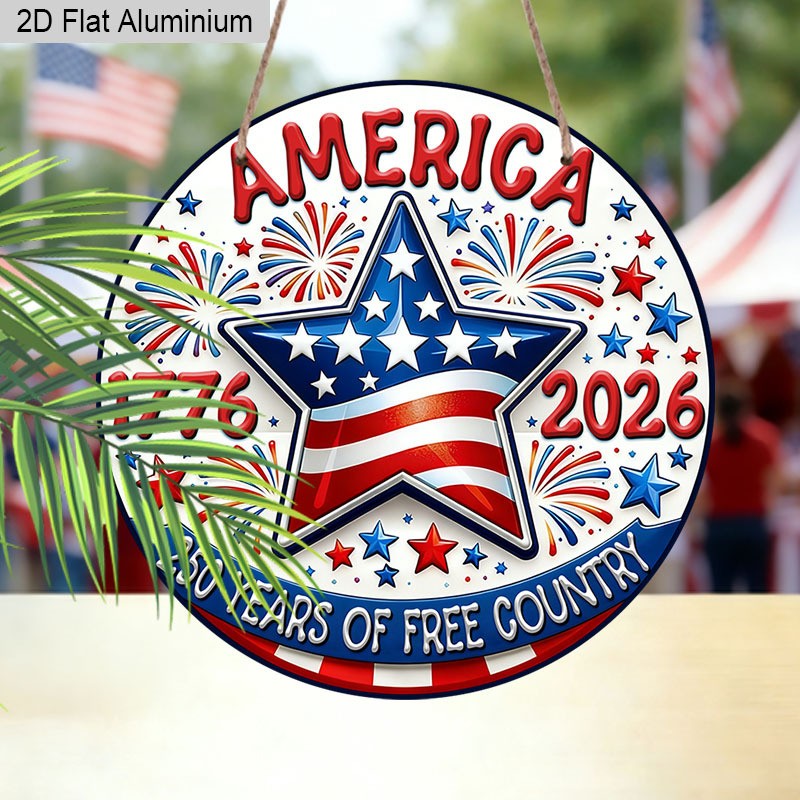 United States Wooden Sign Aluminum Sign 8 Round Vintage Retro Funny