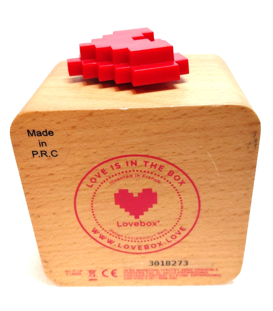 Wood Lovebox Heart Messenger Box “Digital Love Messenger”