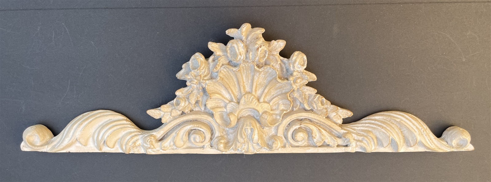 Resin 3-D Wall Plaque 21.5 x 6″ French Country Shabby Chic Victorian Cottage
