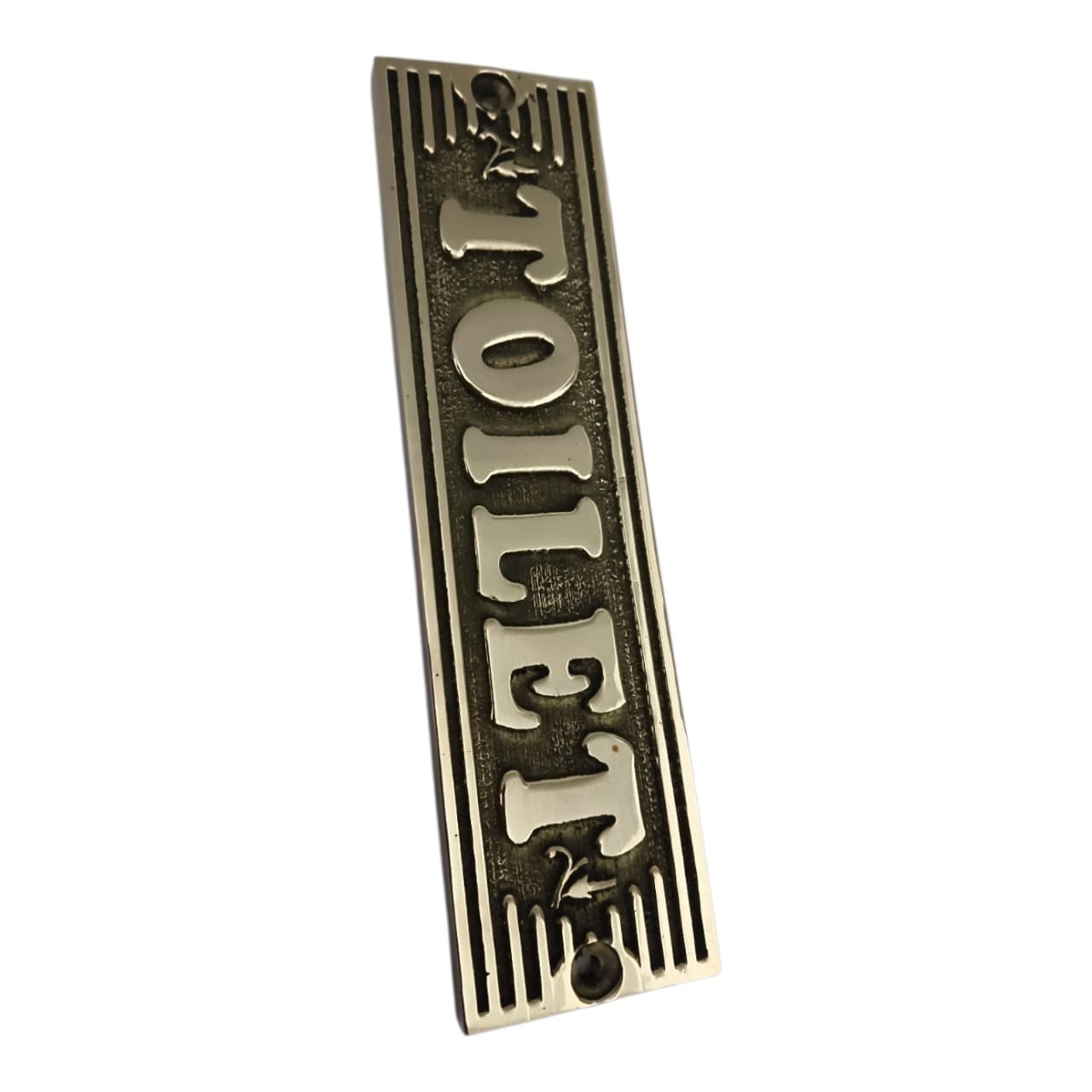 Customized classic brass signs – Toilet signs and plaques – Heavy duty 3D