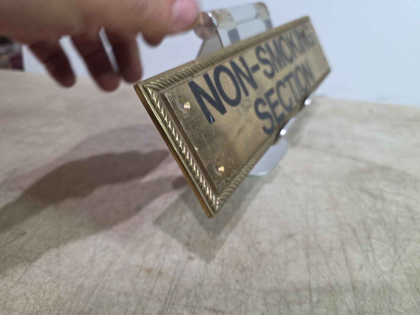 Solid Brass Door or Wall Sign Plaque 12″ X 3″ X 1/4″ PLAIN