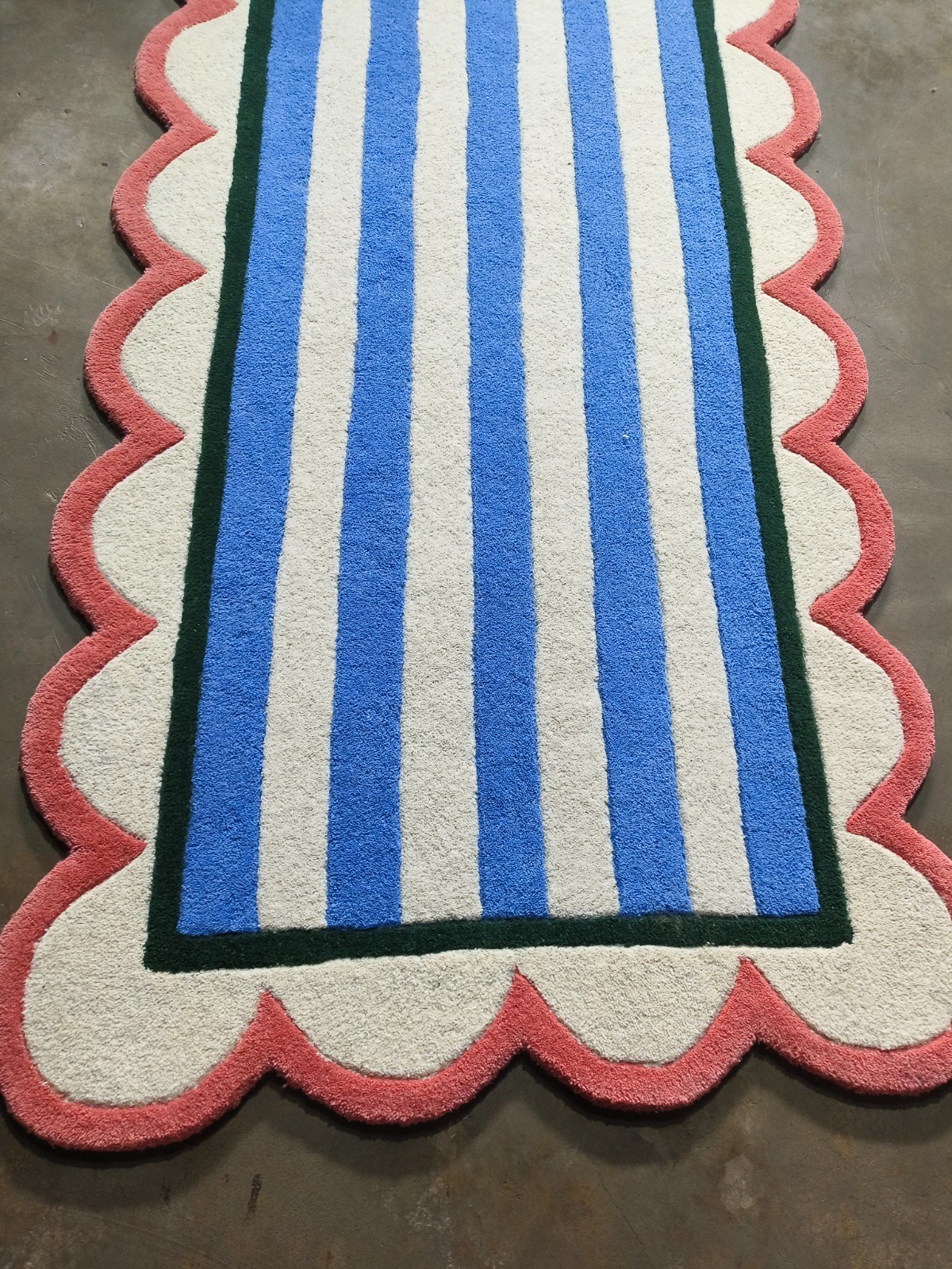 Striped Runner Rug, Long Hallway Rug, Modern Area Rug Bedroom Kitchen Runner Rug