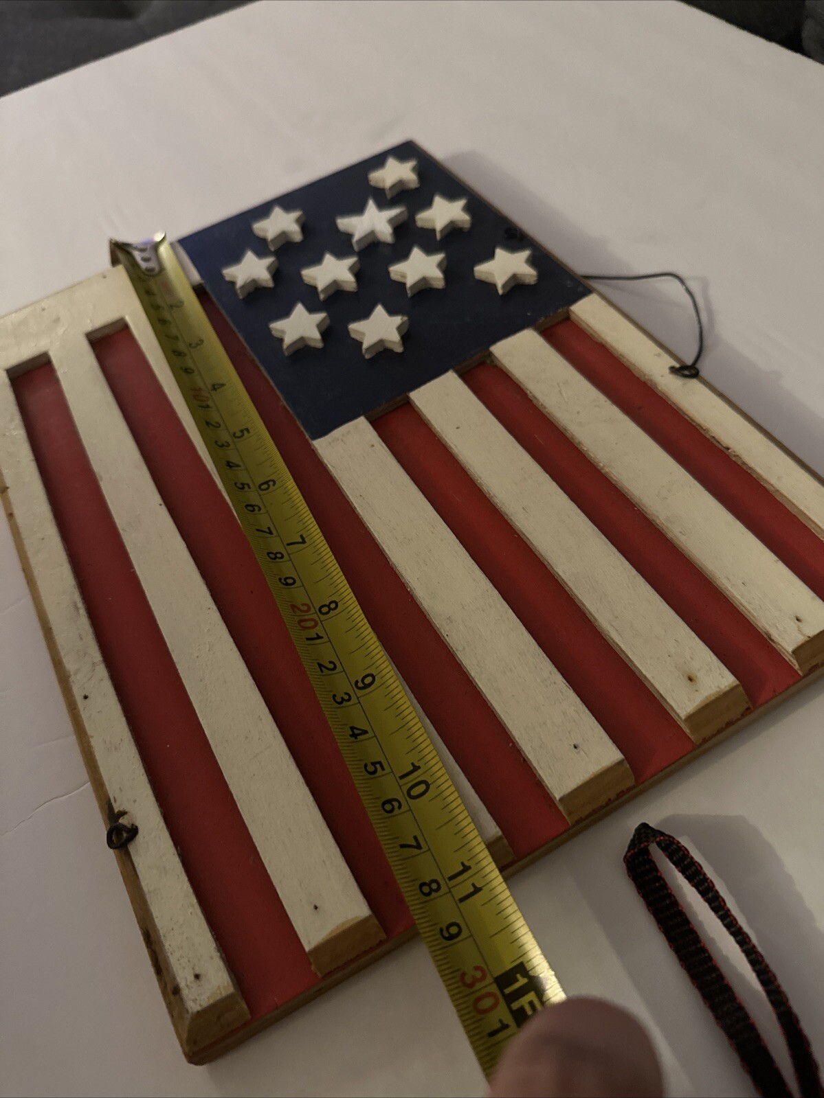 Wood American Flag Antique Looking 11*9 Wall Decor Home Decor Usa Flag
