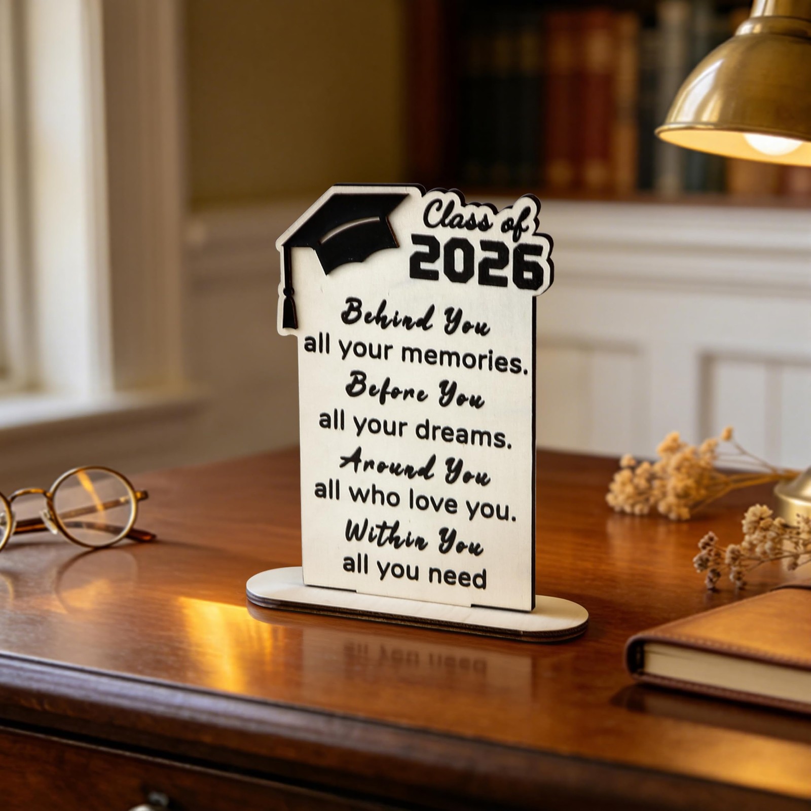 Graduation Decorations 2026 – Wood Quote Plaque Graduation Gifts for Her Him