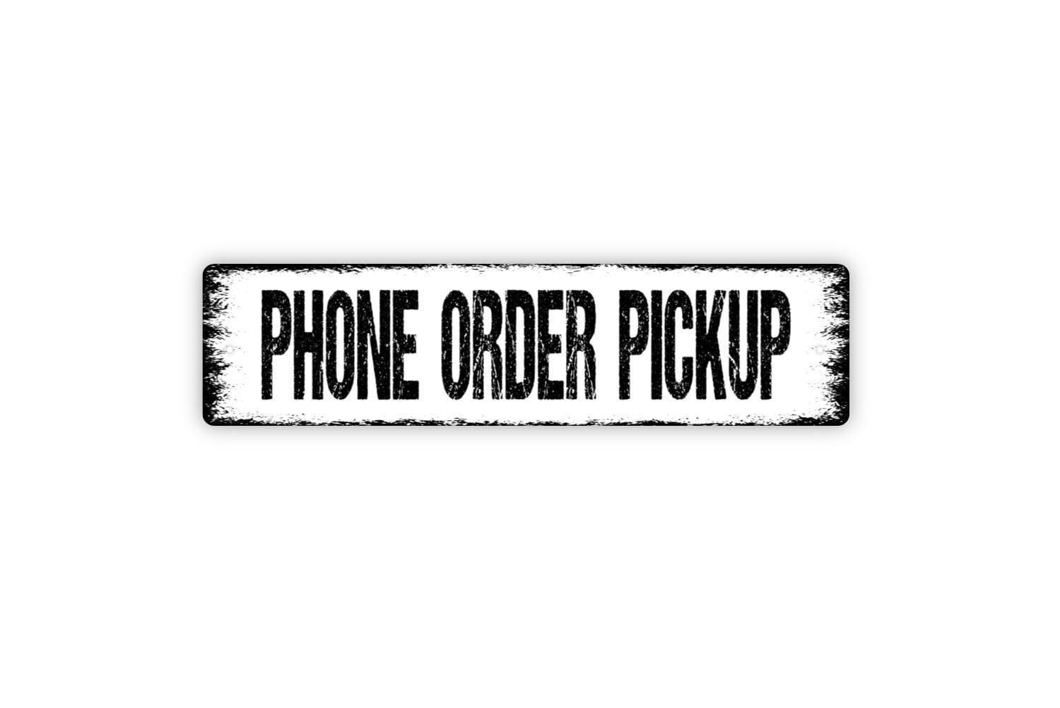 Phone Order Pickup Sign | Restaurant, Café, or Retail Wall Décor | Business