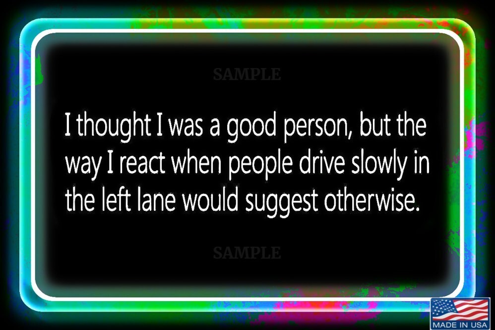 GOOD PERSON! METAL SIGN 8X12 GARAGE ROAD RAGE FAST LANE MAN CAVE TIKI BAR DECOR