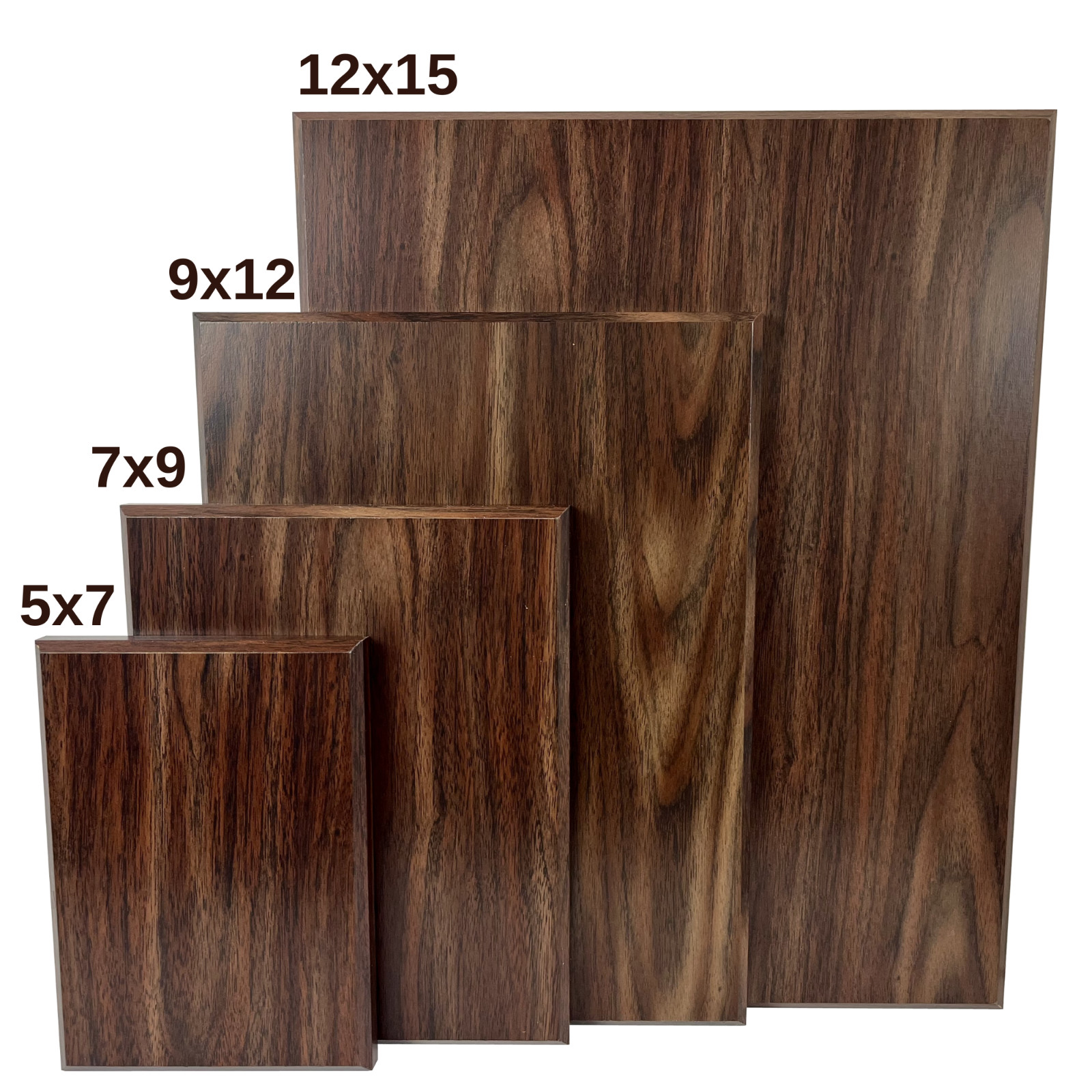 Walnut Finish Plaque, Blank Award Plaque Craft, 5×7, 7×9, 9×12, 12×15 inch