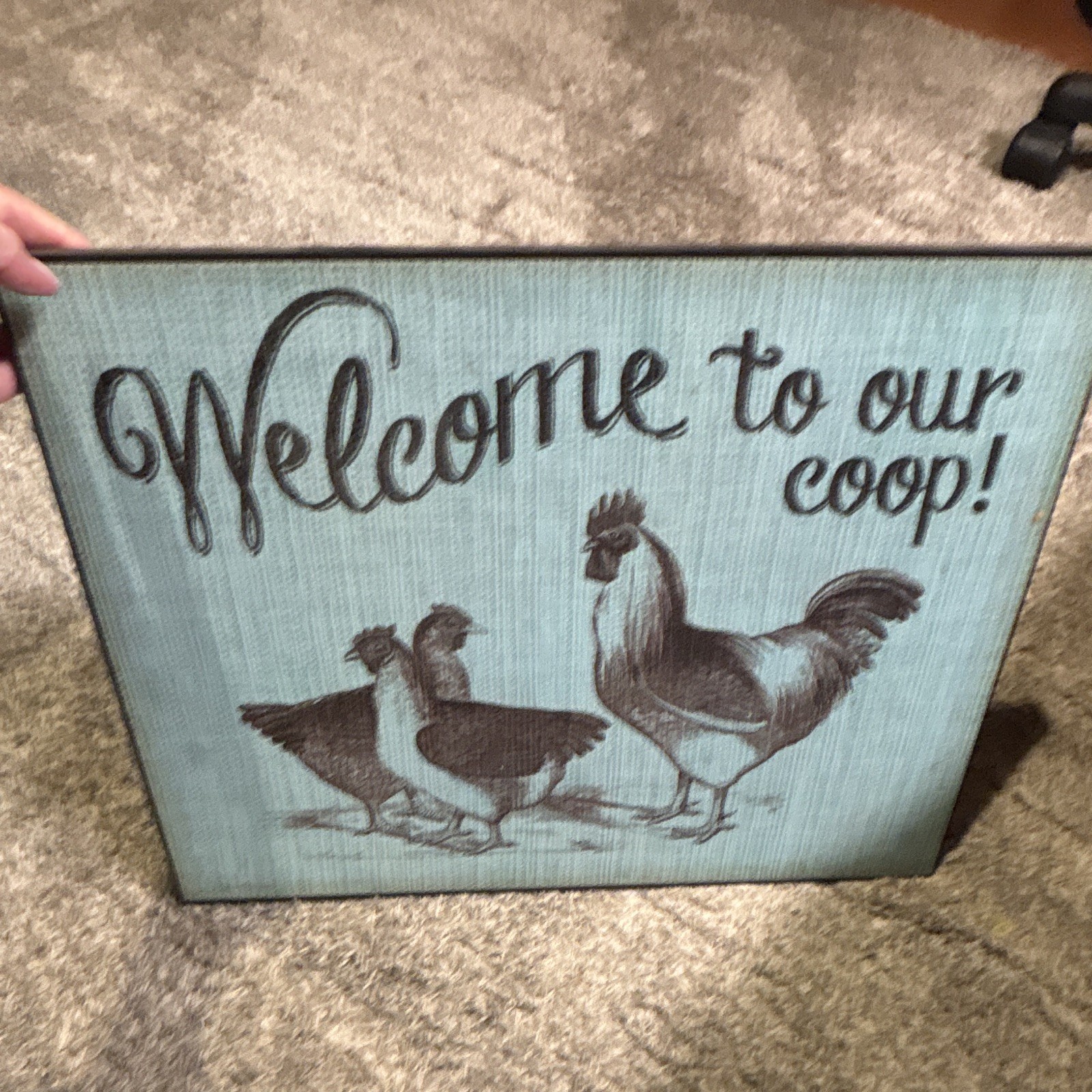 Wood Farm Life Welcome Sign Rustic Rectangle Wall Hanging Ready to Hang