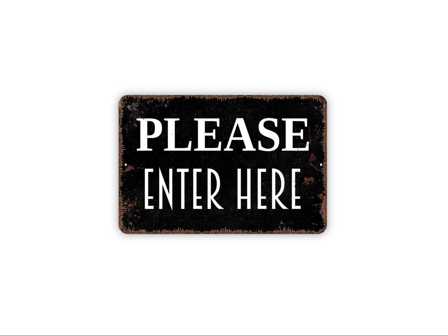 Please Enter Here Sign | Entry Direction Notice For Offices Stores Events