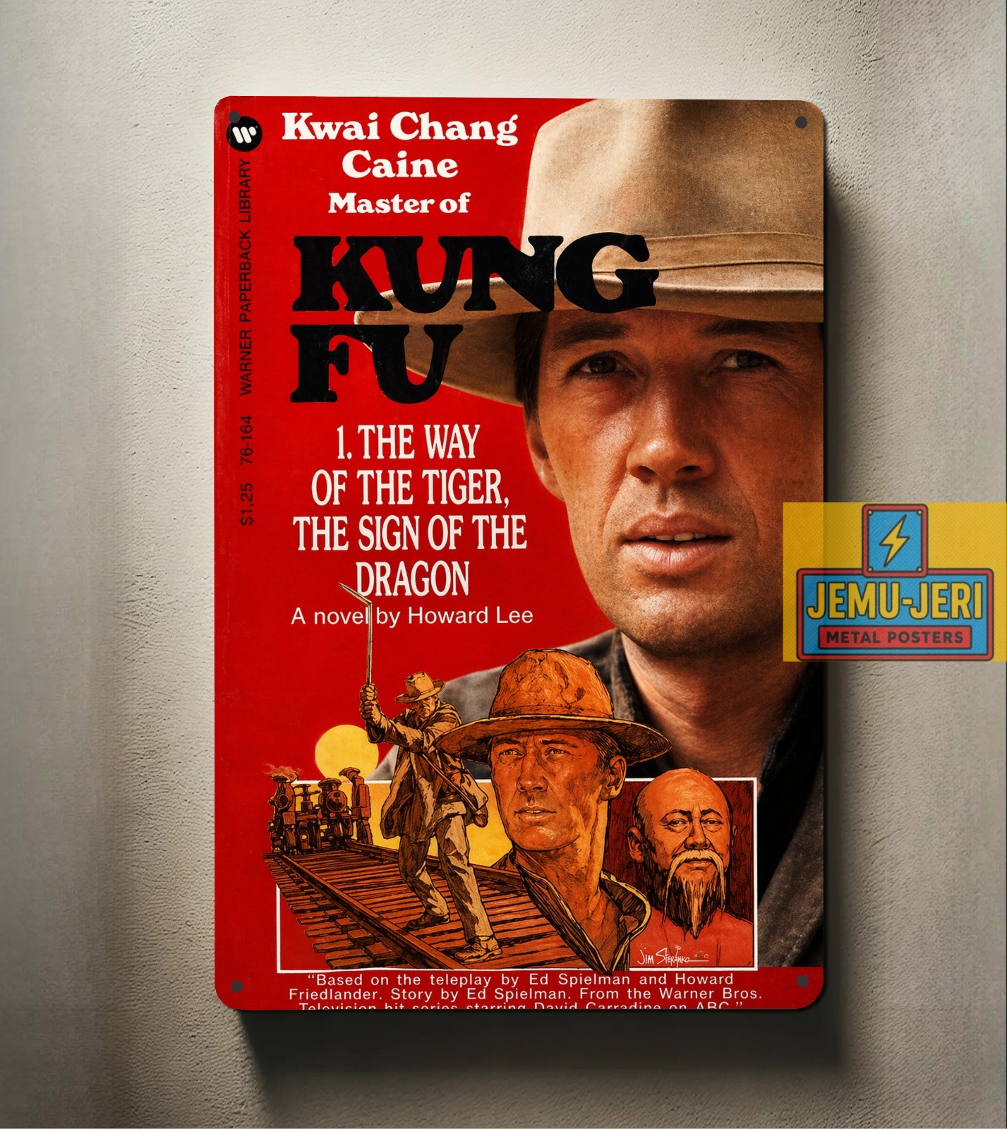 Kung Fu Tv Series Metal Poster – Tin Sign – Size 8*12inch