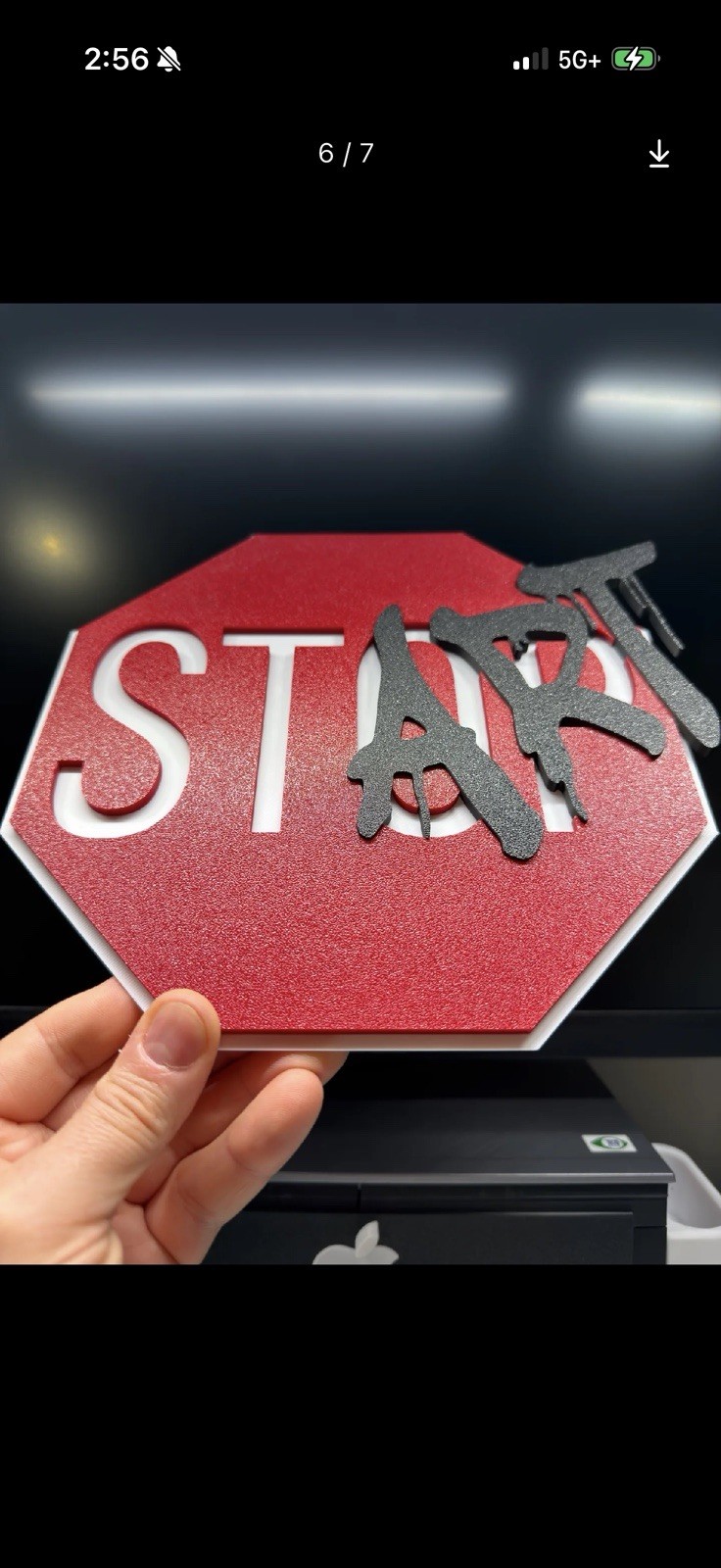 START Sign – Stop Sign Remix Wall Art start & stop
