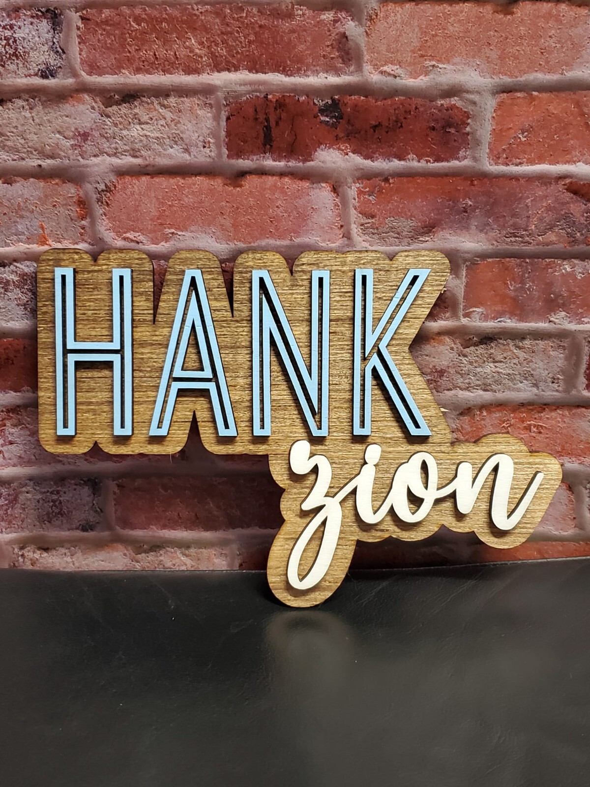 Custom Cursive Wooden Name Sign, Baby Name Wooden Kids Room Decor Art