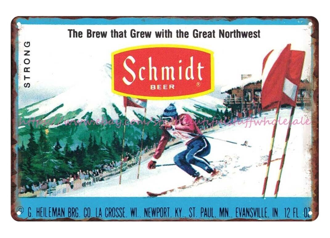 1970s liquor bars Beer Outdoors skiing mountain northwest Brewing sign