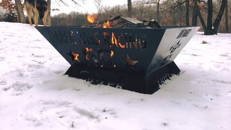 Personalized Metal Art Fire Pit