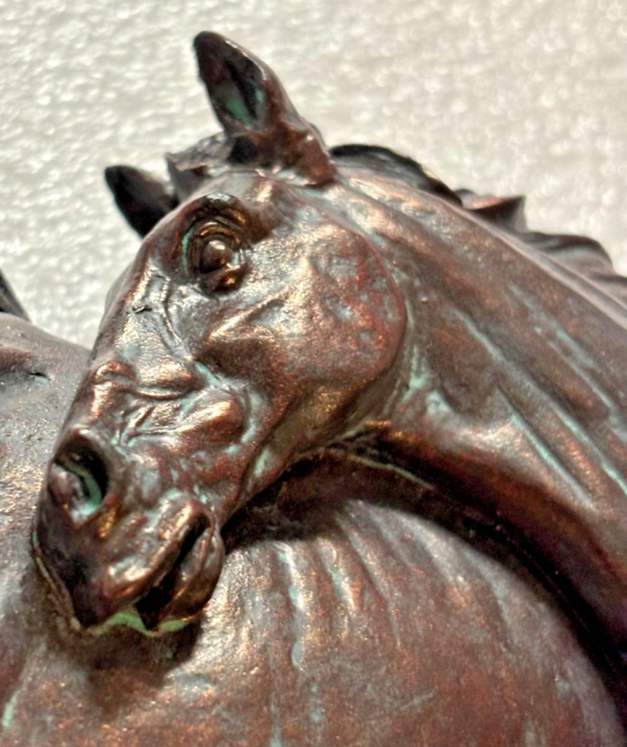 Horses 2005 Wall Hanging Bronze Like Resin 3D