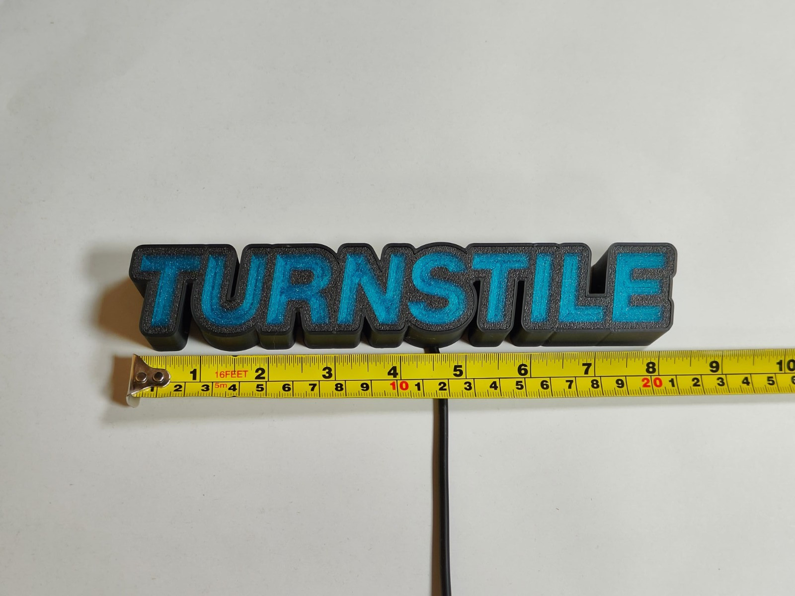 TURNSTILE logo illuminated LED sign – Wall Mount or Free-Standing