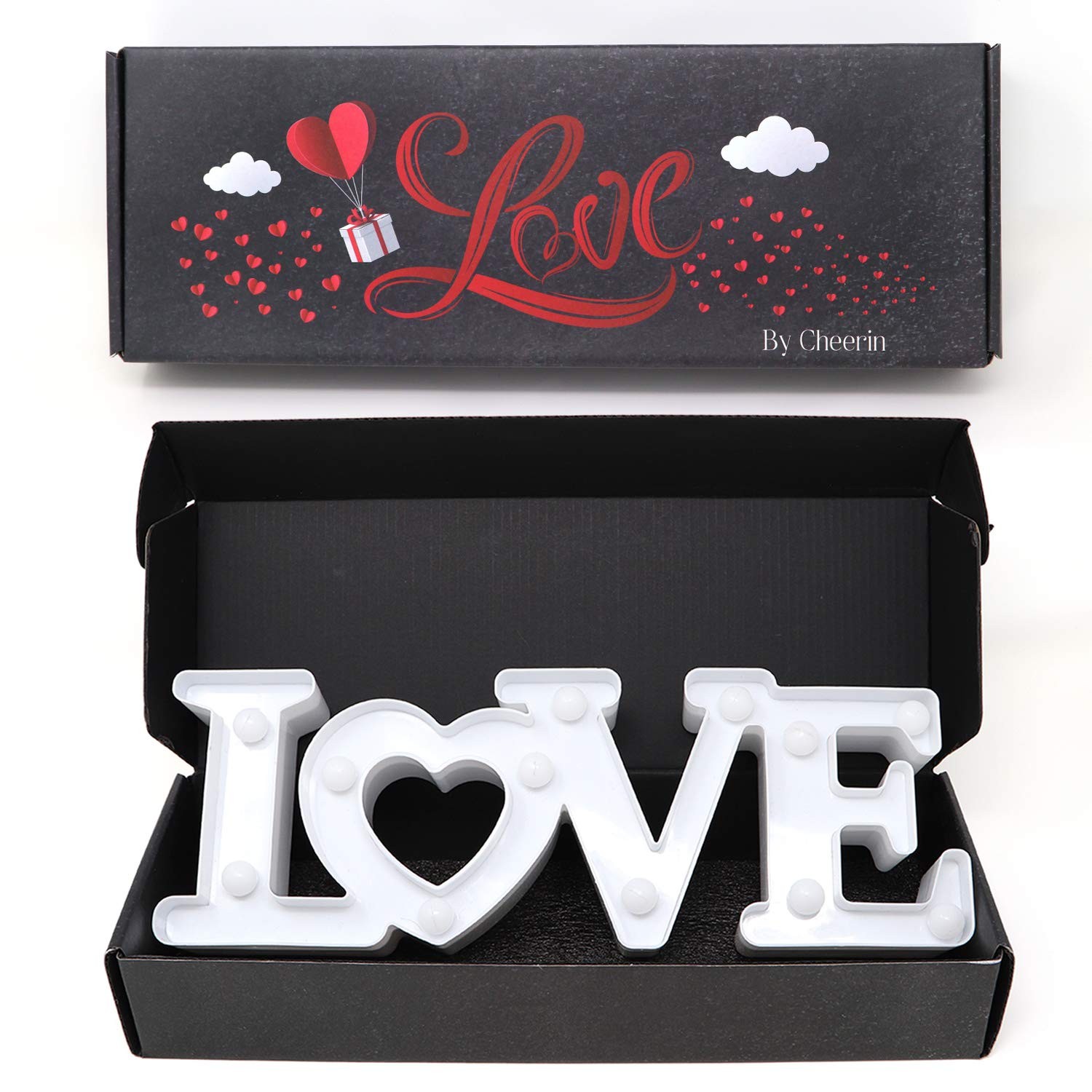 Love Sign with Lights – Valentines Day Decoration – Love Marquee Letters – Ro…