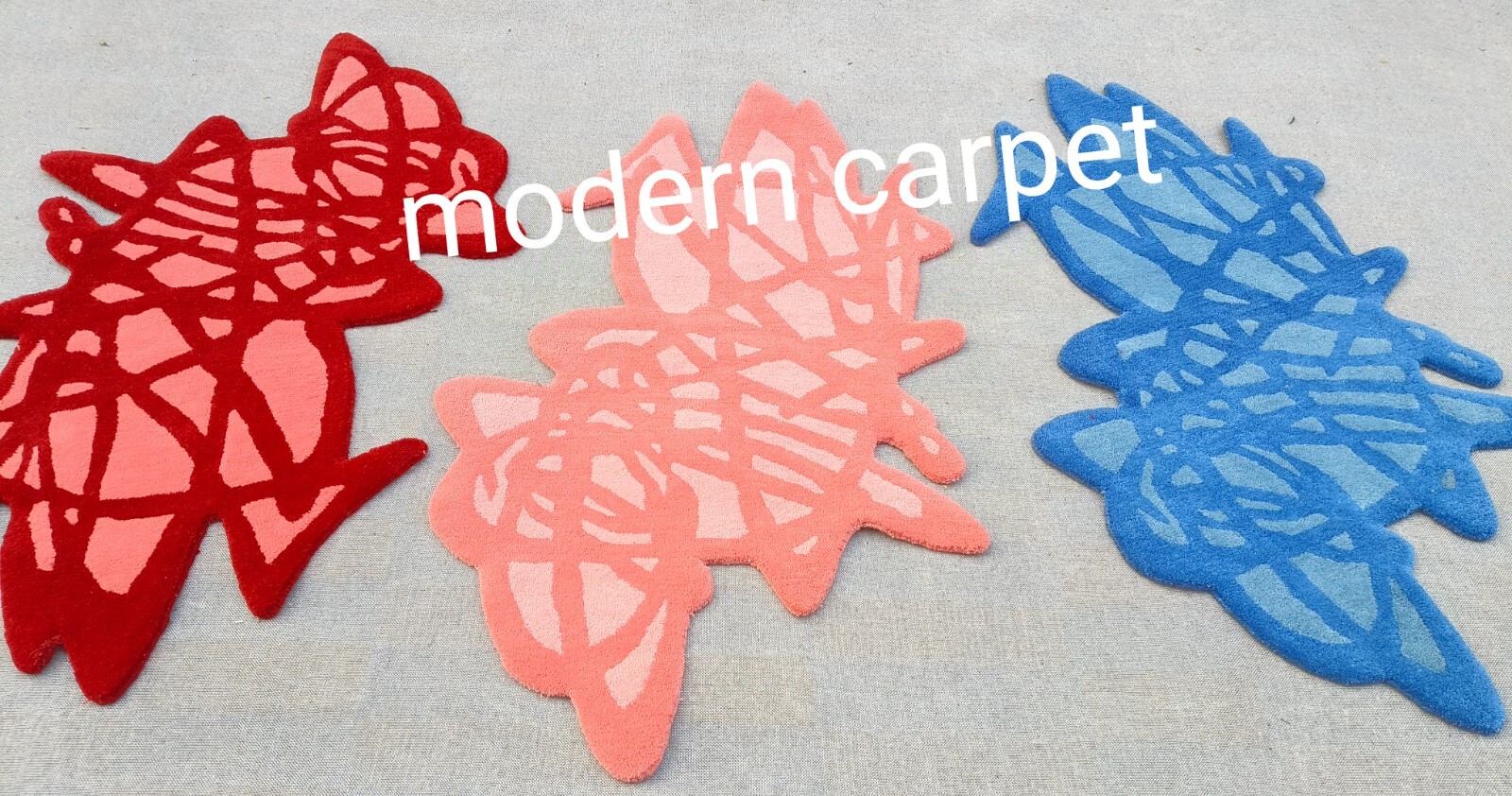 Irregular Shape Rugs Handmade 100% Woolen Hand Tufted For Home Decoration