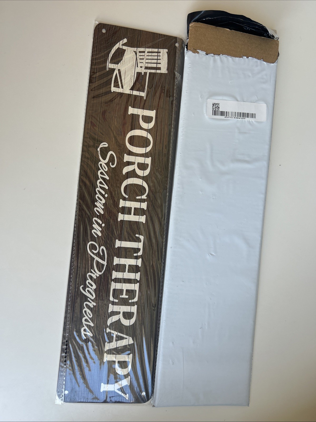 Porch Therapy Session In Progress Sign – Rustic Metal Street Sign or Door Name