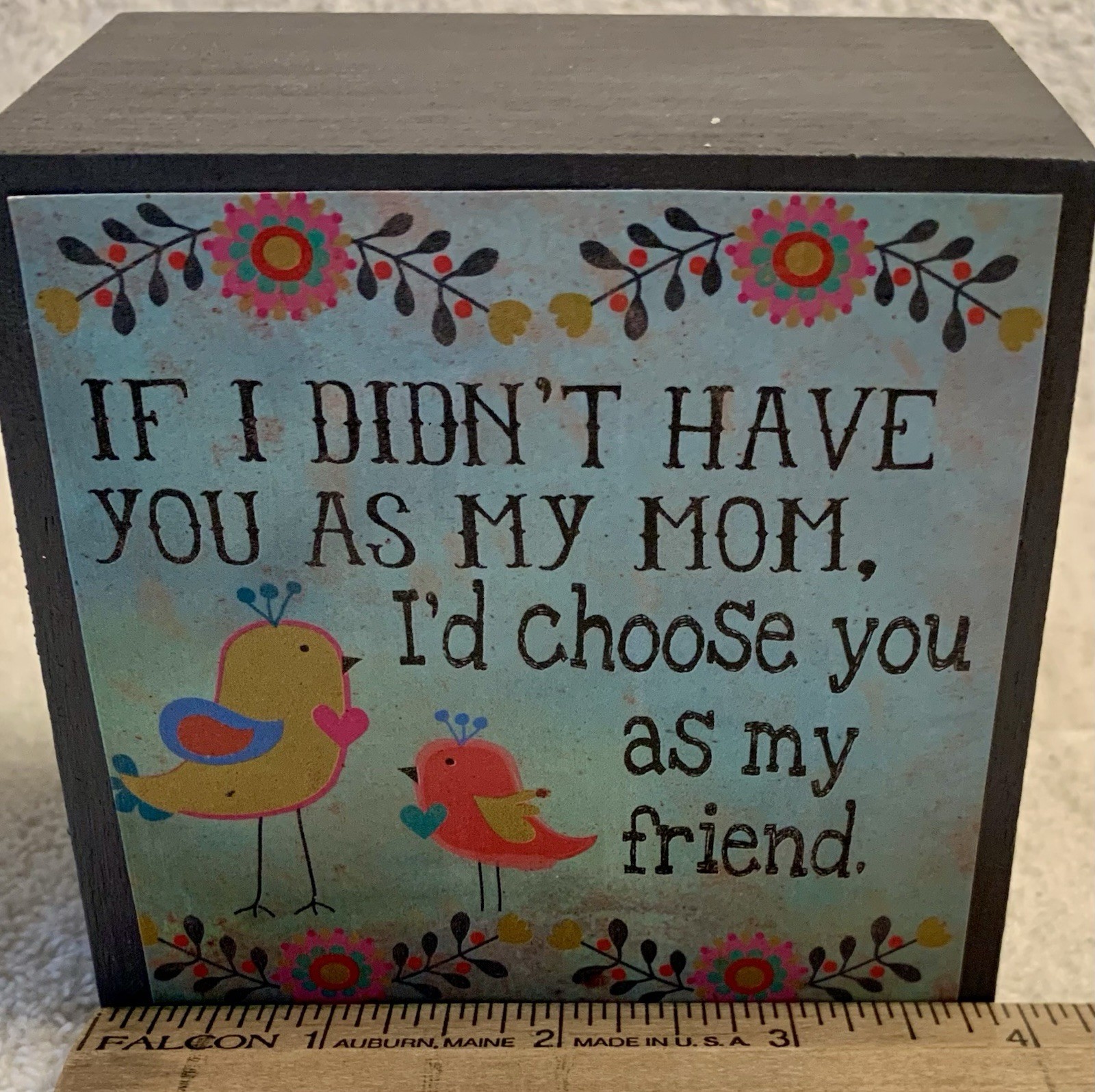 Natural Life Lot Of 3 Handmade Sign Boxes 4×4 Fun Decor Or Gift