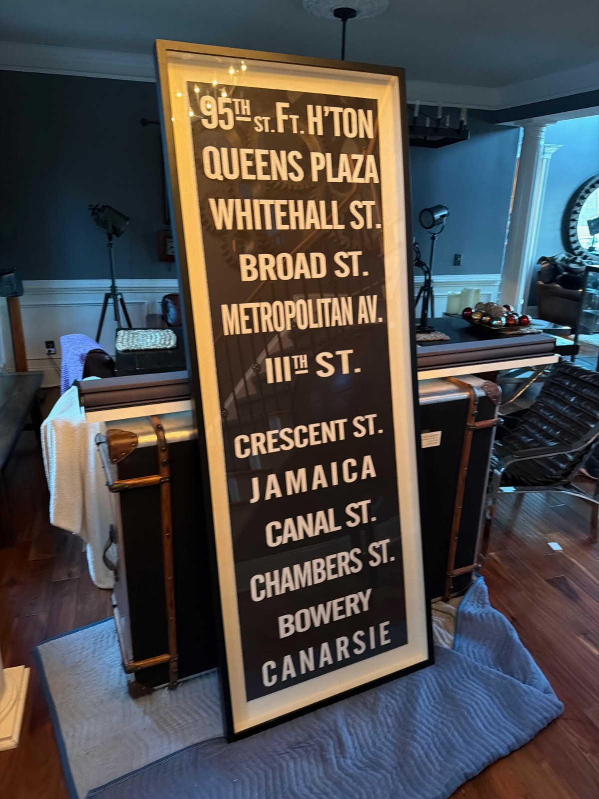 RH Restoration Hardware Subway Sign Art 95th Brooklyn NYC – Picture Poster – BIG