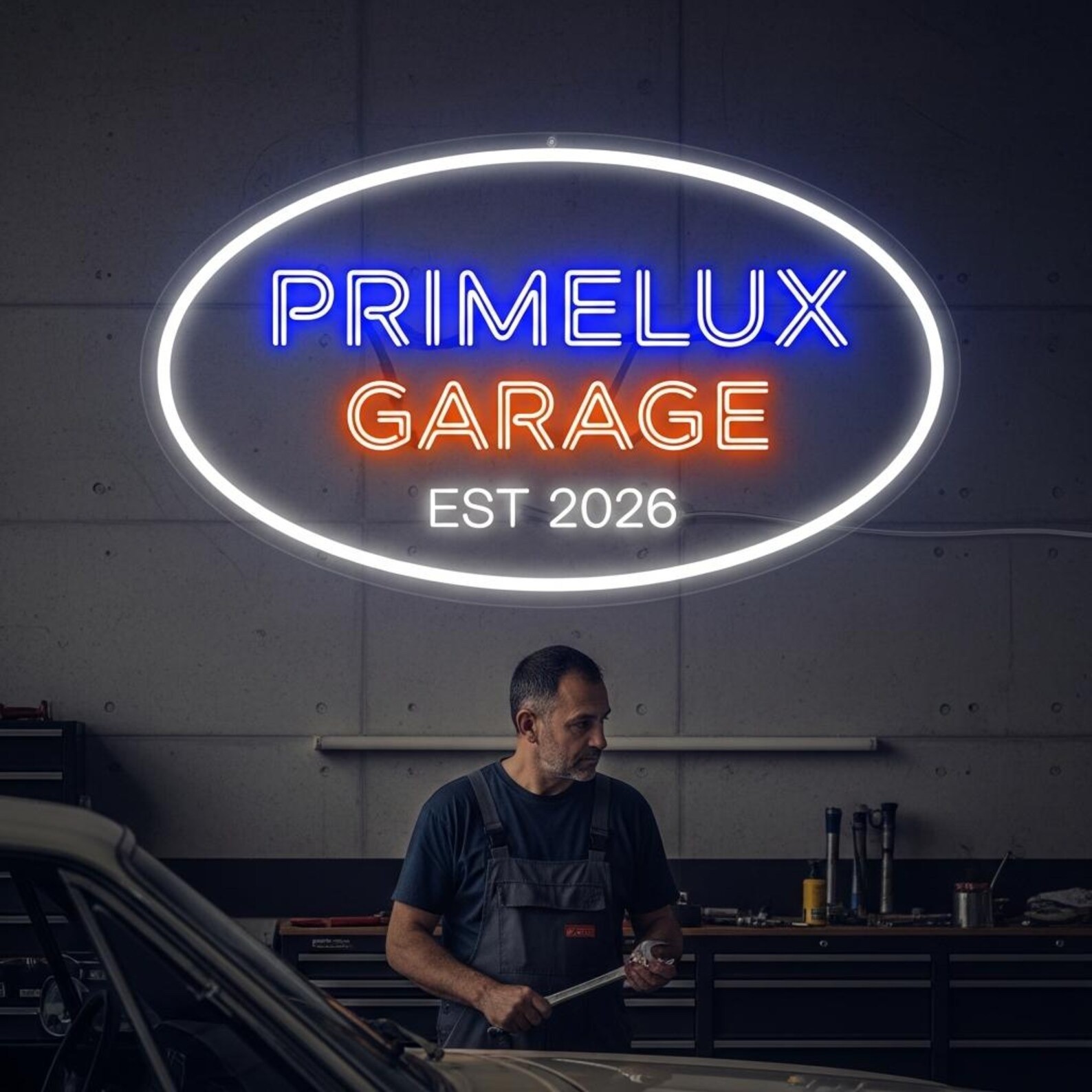 Custom Garage Name Neon Sign Personalized Garage Workshop Gift For Wall Decor