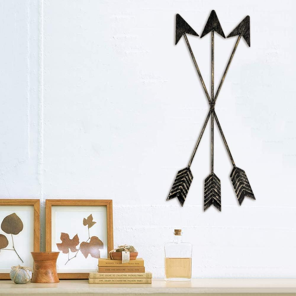 Metal Arrow Wall Decor, Distressed Native American Decor, Wall Hanging Decorativ