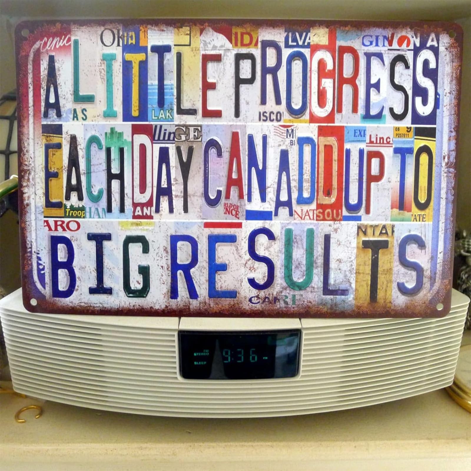 JBYMsign Vintage Music Room Wall Decor Inspirational 12L” x 8W”, Sign-B-12