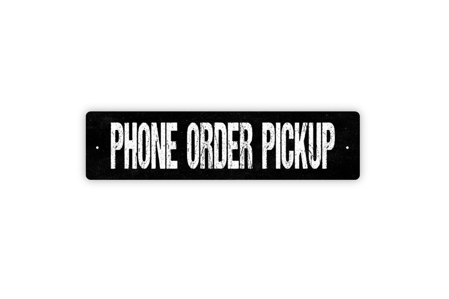 Phone Order Pickup Sign | Restaurant, Café, or Retail Wall Décor | Business