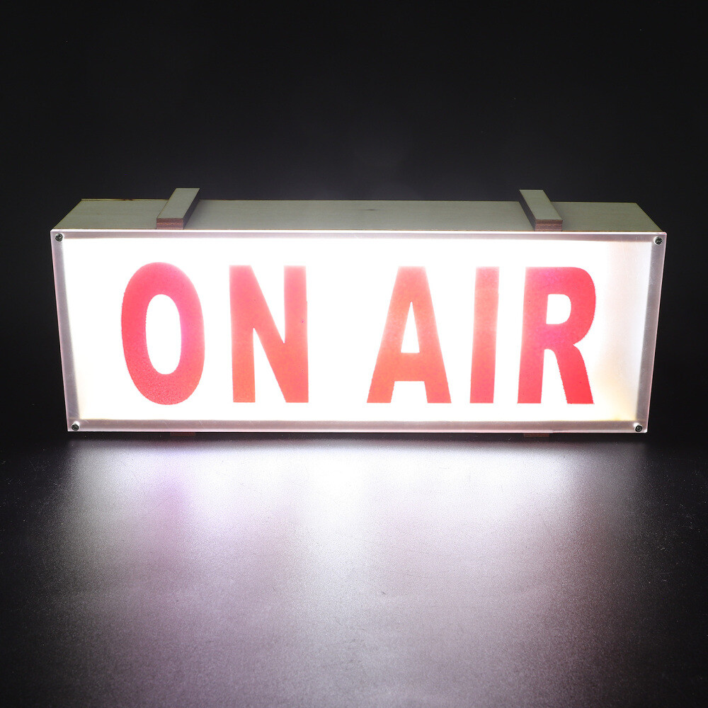 Wooden Light Sign LED Recording Sign Home Office Studio Bar Decoration