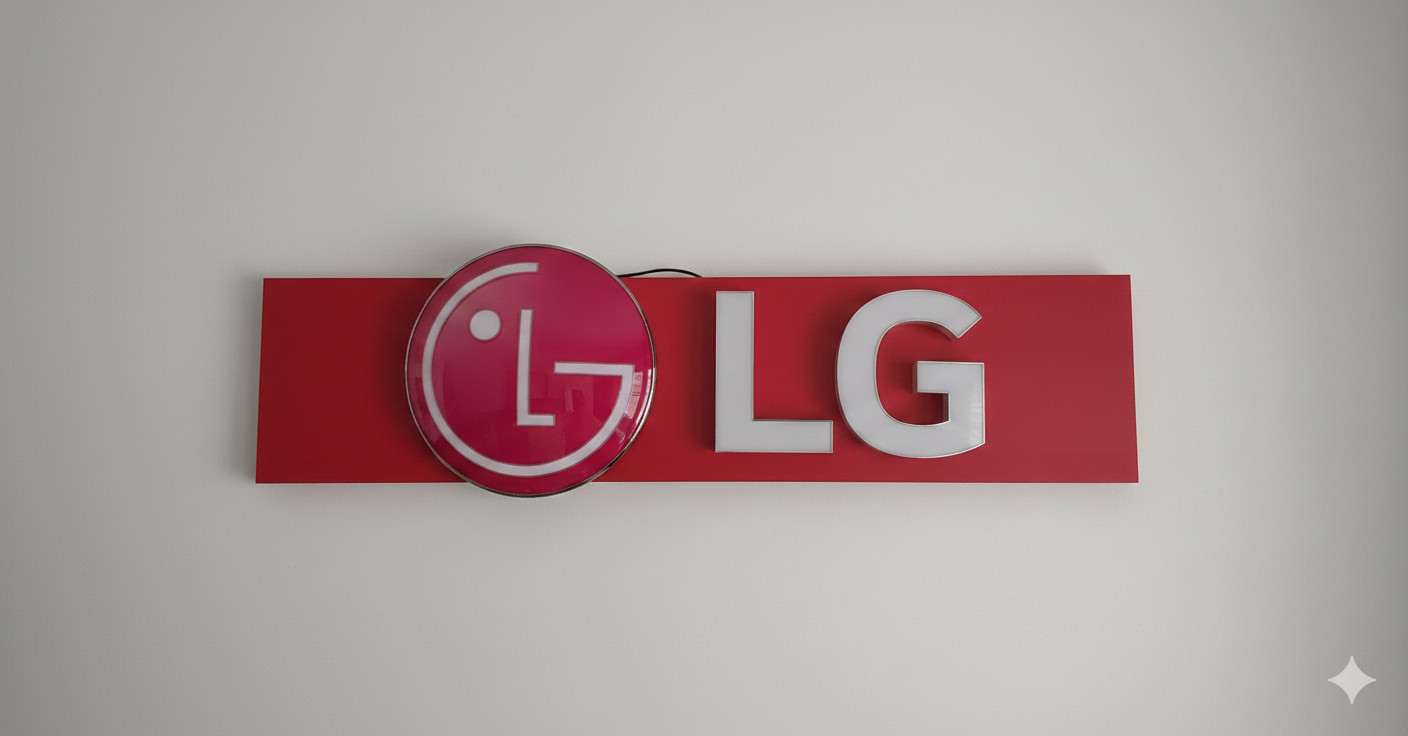 42′ Custom LG Red Illuminated Marquee Sign – Home Theater / Man Cave Decor