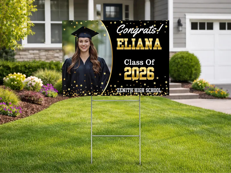 Personalized High School Graduation Yard Sign Custom Senior Class