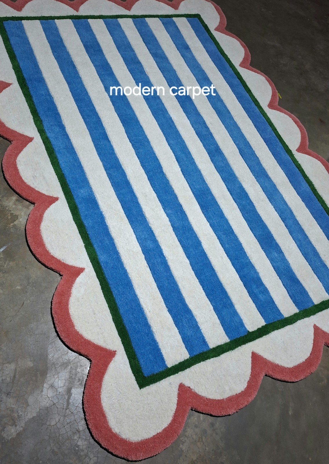 Striped Runner Rug, Long Hallway Rug, Modern Area Rug Bedroom Kitchen Runner Rug