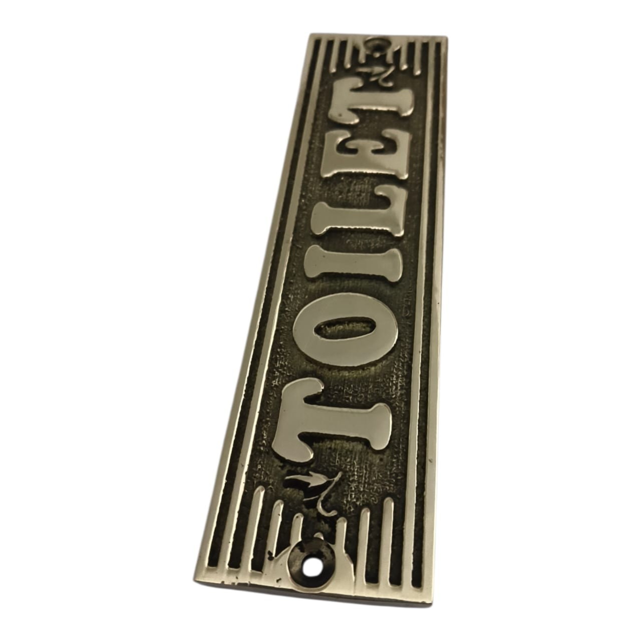 Customized classic brass signs – Toilet signs and plaques – Heavy duty 3D