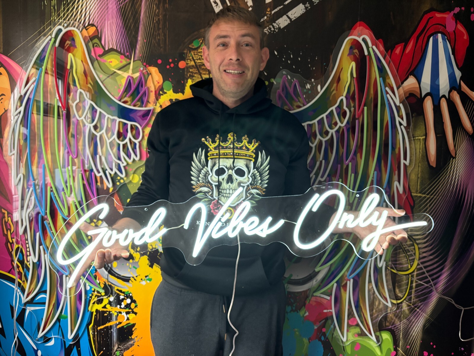 From £25.00 Custom Made to order good vibes only text writing large