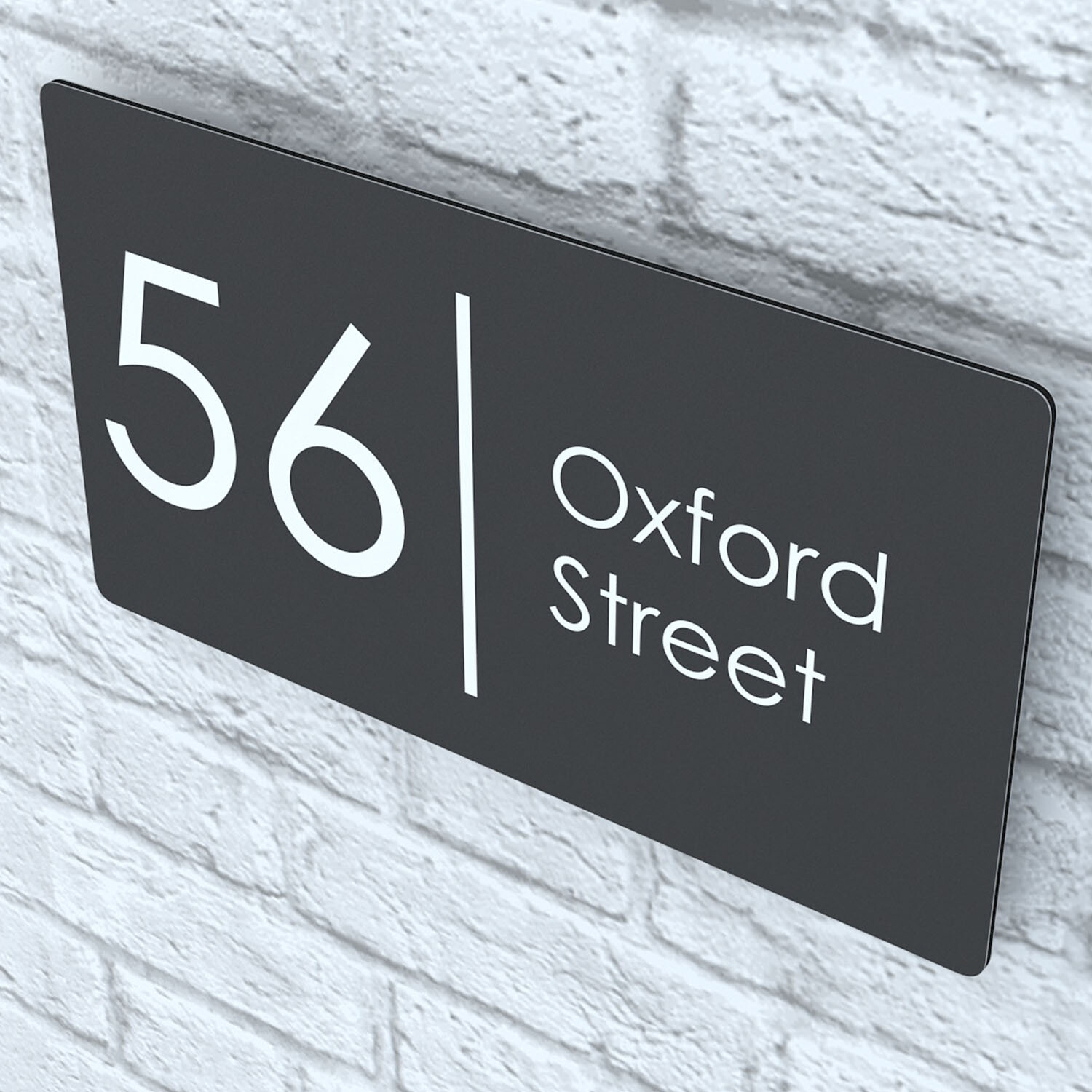 Floating House Signs Plaques Door Numbers 1 – 999 Personalised Name Plate