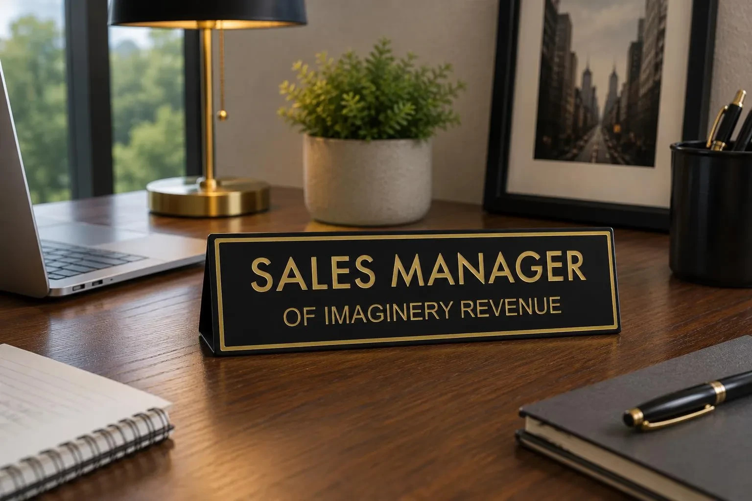 Custom Desk Sign: Funny Office Desk Name Plate | Custom Name Sign | Boss Gift