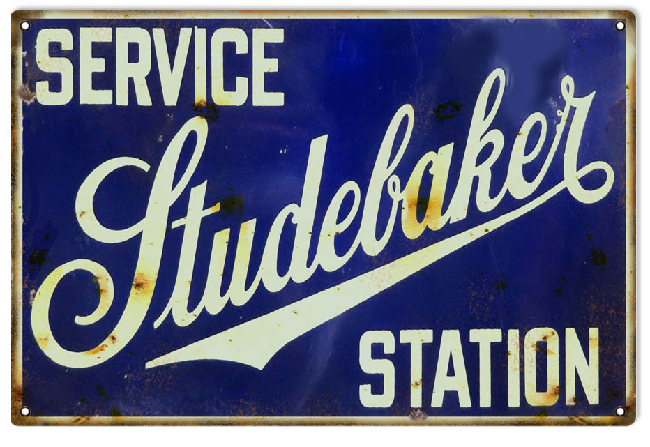 Studebaker Gas Station Reproduction Garage Shop Metal Sign – 18 x 30 In RVG186