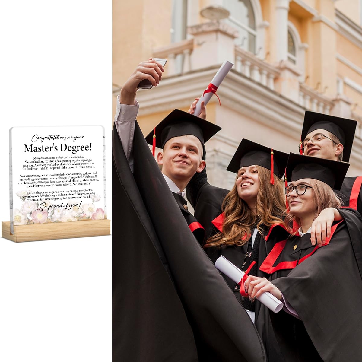 Masters Degree Graduation Gifts for Her Him Women Men Congrats Grad Sign for …