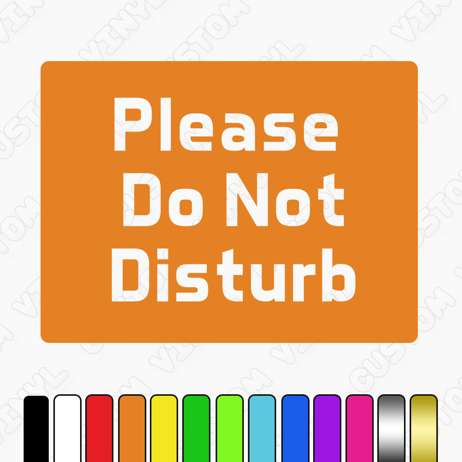 Please do not disturb hanging plastic sign with nylon rope+suction cup office