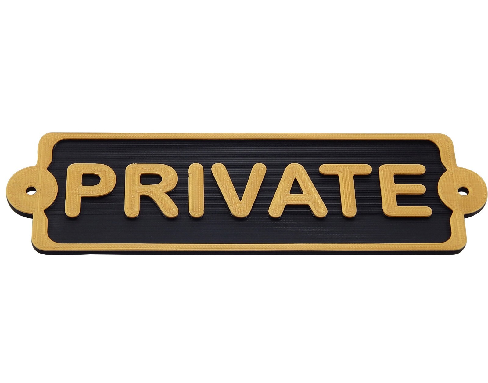 Plastic Private Privacy Sign Plaque Office or Home Décor Mount To Door Or Wall