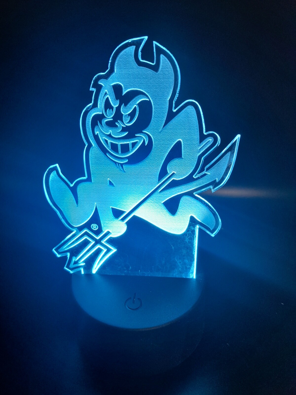 Edge Lit Tabletop Sign, Multi-Colored LED, Arizona State, ASU, Night Light