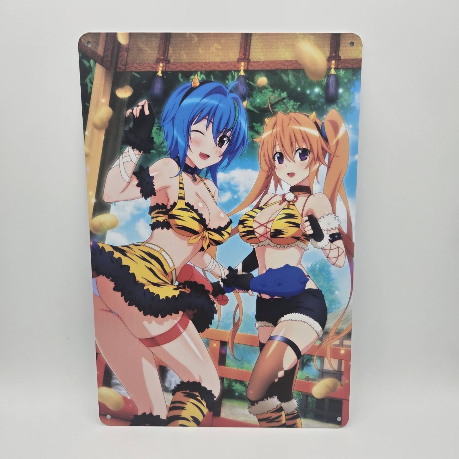 Pinup Anime Girl Metal Tin Sign Wall Posters 8×12
