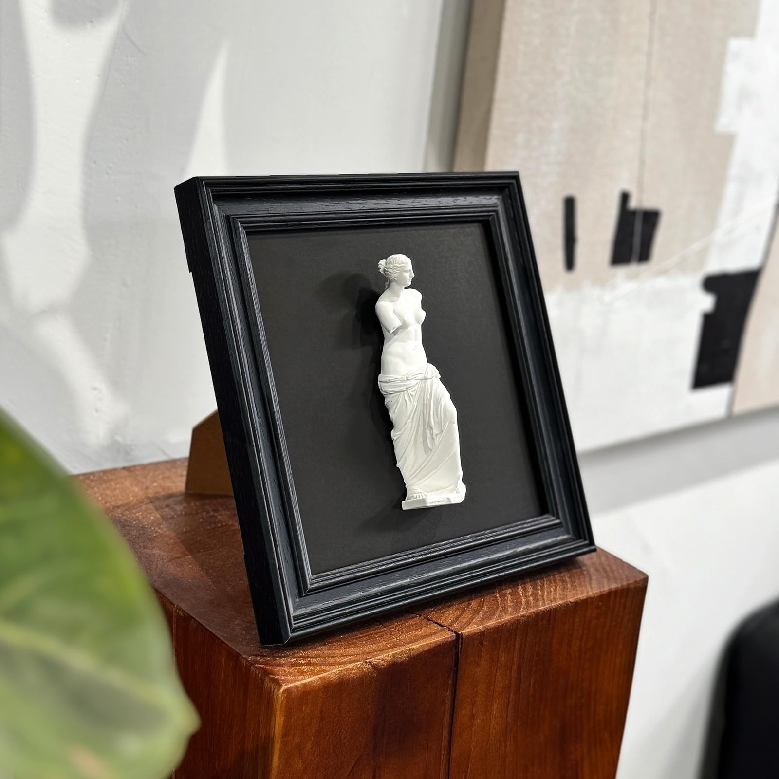 FOLKOR LIFE Greek Venus Plaster Wall Sculpture Framed