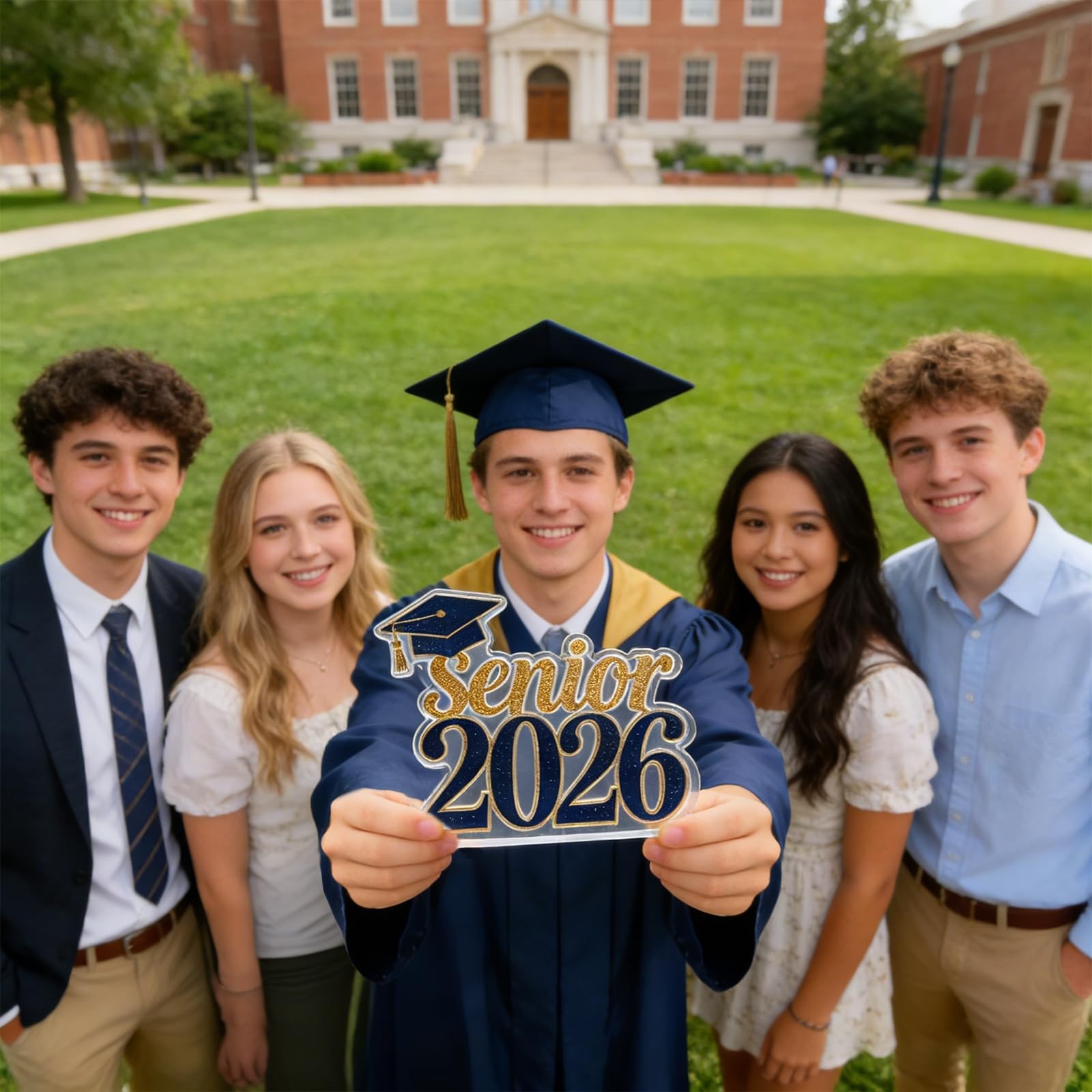 Senior 2026 Acrylic Graduation Signs Grad Photo Props Class of 2026 Table Decora